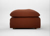 Astrid Ottoman Smart Cotton Linen Rust / Natural Beech