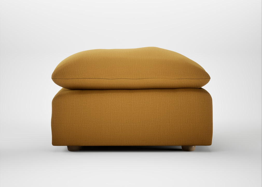 Astrid Ottoman Smart Cotton Linen Sahara / Natural Beech