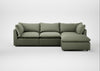 Astrid Right Hand Facing Corner Chaise Sofa Capelo Linen-Cotton Sage / Natural Beech