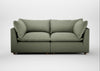 Astrid 3 Seater Sofa Capelo Linen-Cotton Sage / Natural Beech