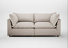 Astrid 3 Seater Sofa Capelo Linen-Cotton Sesame / Natural Beech