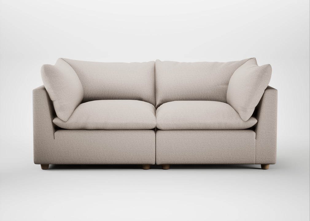 Astrid 3 Seater Sofa Capelo Linen-Cotton Sesame / Natural Beech