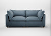 Astrid 3 Seater Sofa Smart Cotton Linen Celestial / Natural Beech