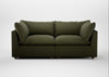 Astrid 3 Seater Sofa Smart Cotton Linen Myrtle / Natural Beech