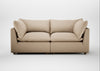 Astrid 3 Seater Sofa Smart Cotton Linen Rice / Natural Beech