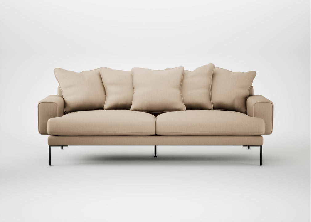 Torrington 4 Seater Sofa Smart Cotton Linen Rice