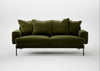 Torrington 3 Seater Sofa Cotton Velvet Evergreen