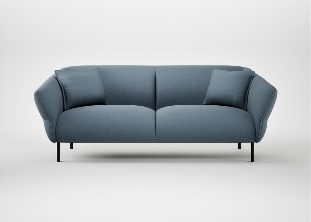 Alto 3 Seater Sofa Smart Cotton Linen Celestial