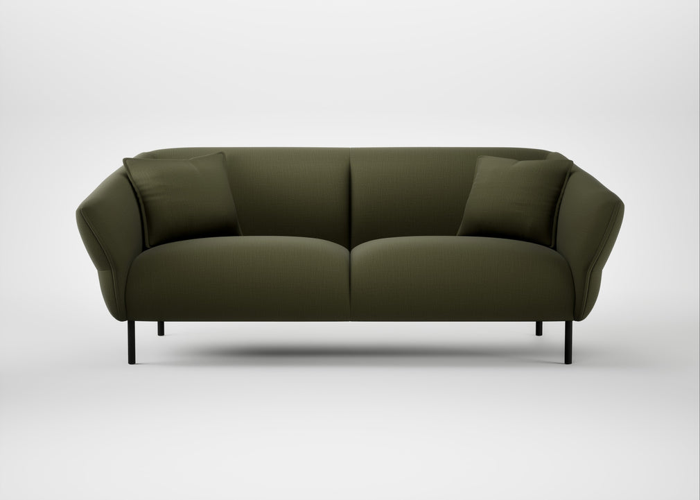 Alto 3 Seater Sofa Smart Cotton Linen Myrtle