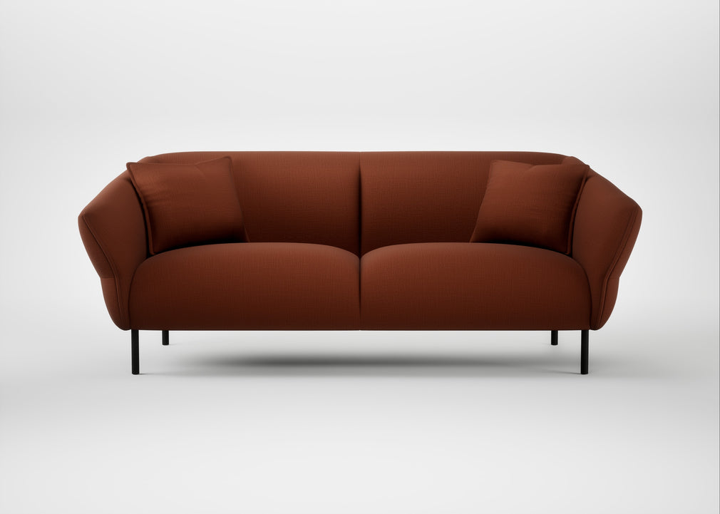 Alto 3 Seater Sofa Smart Cotton Linen Rust