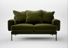Torrington 2 Seater Sofa Cotton Velvet Evergreen