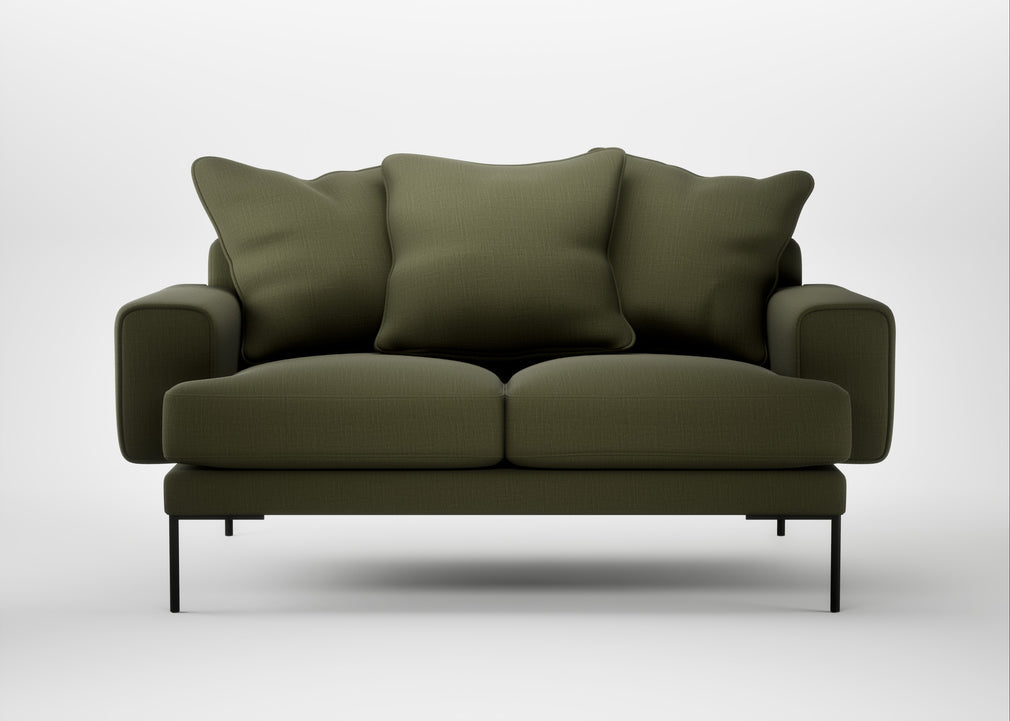 Torrington 2 Seater Sofa Smart Cotton Linen Myrtle