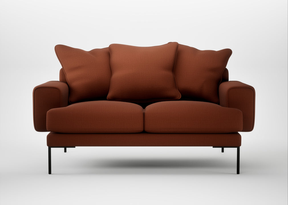 Torrington 2 Seater Sofa Smart Cotton Linen Rust