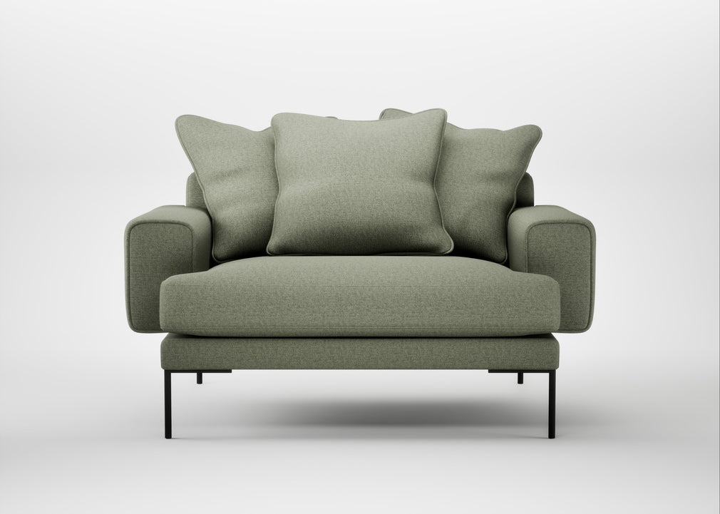 Torrington Loveseat Capelo Linen-Cotton Sage