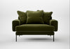 Torrington Loveseat Cotton Velvet Evergreen
