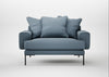 Torrington Loveseat Smart Cotton Linen Celestial