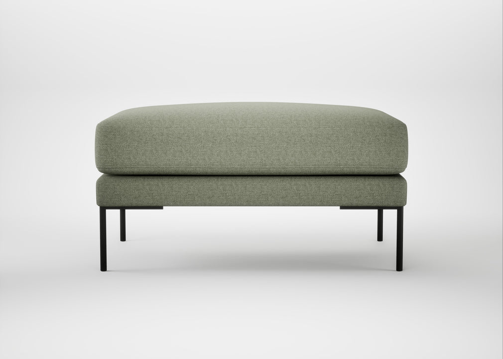 Torrington Ottoman Capelo Linen-Cotton Sage