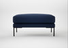 Torrington Ottoman Smart Cotton Linen Indigo