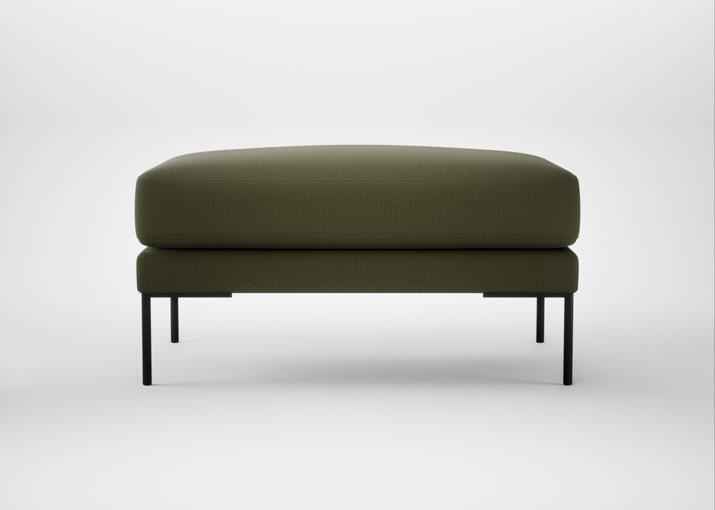 Torrington Ottoman Smart Cotton Linen Myrtle