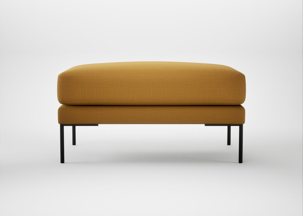 Torrington Ottoman Smart Cotton Linen Sahara