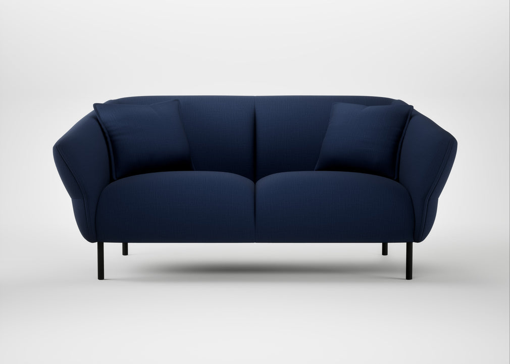 Alto 2 Seater Sofa Smart Cotton Linen Indigo