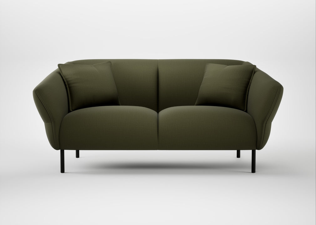 Alto 2 Seater Sofa Smart Cotton Linen Myrtle