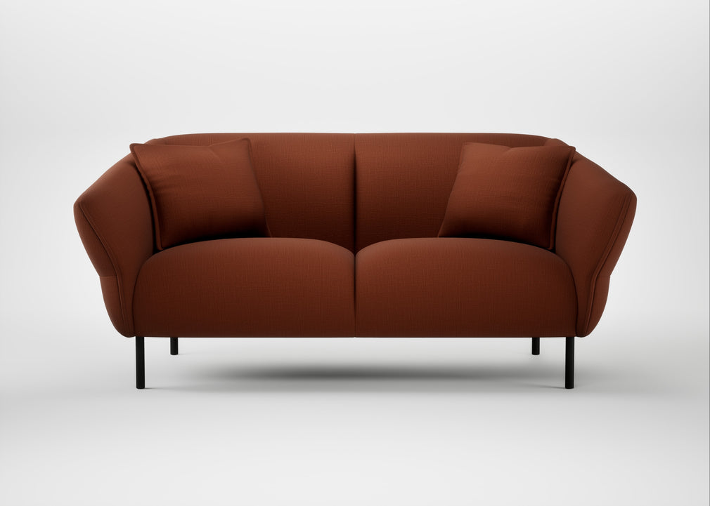 Alto 2 Seater Sofa Smart Cotton Linen Rust