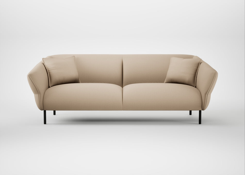 Alto 4 Seater Sofa Smart Cotton Linen Rice