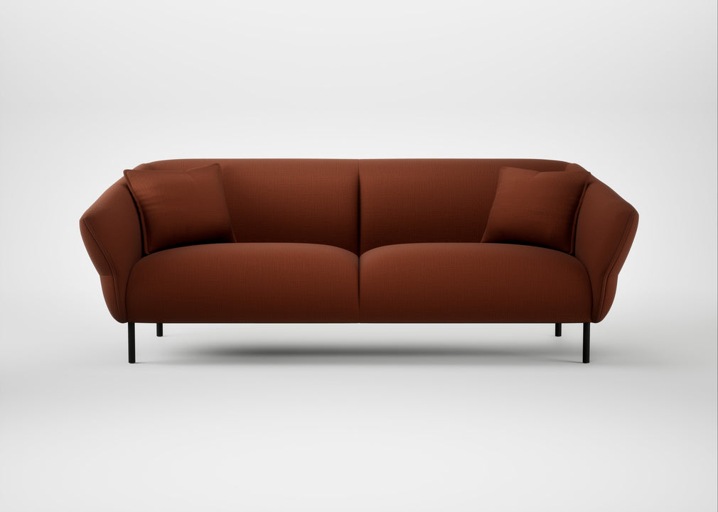 Alto 4 Seater Sofa Smart Cotton Linen Rust