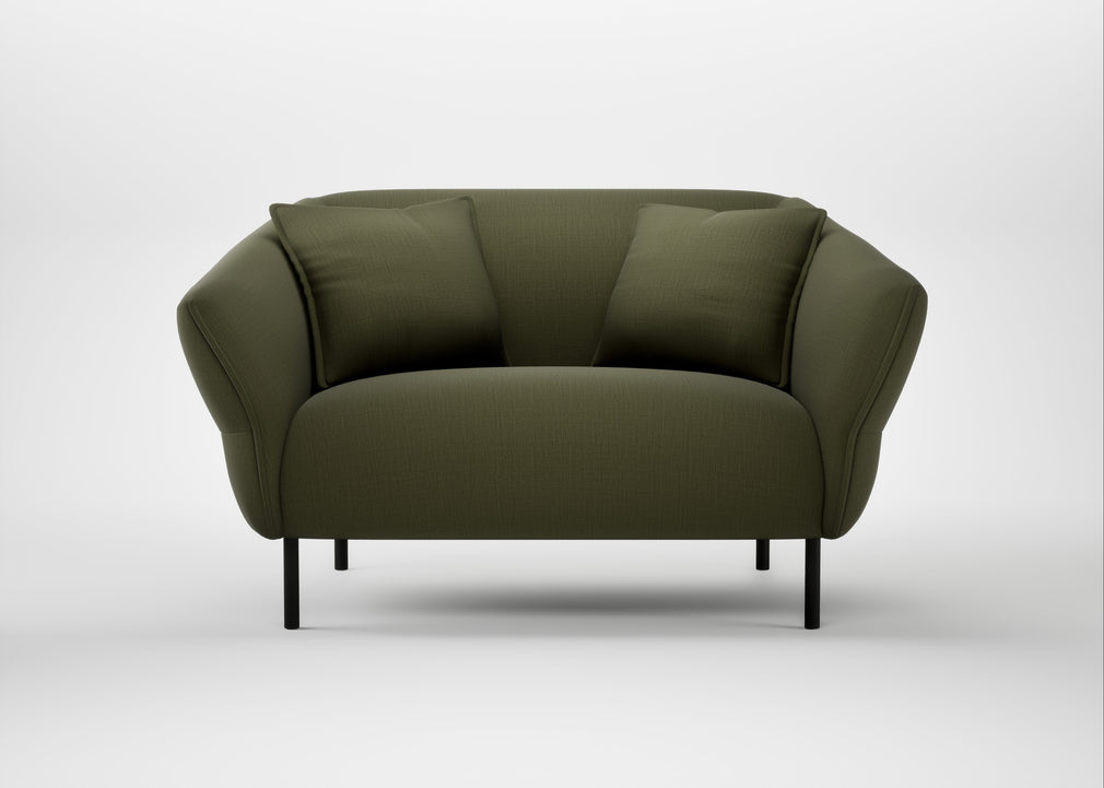 Alto Loveseat Smart Cotton Linen Myrtle