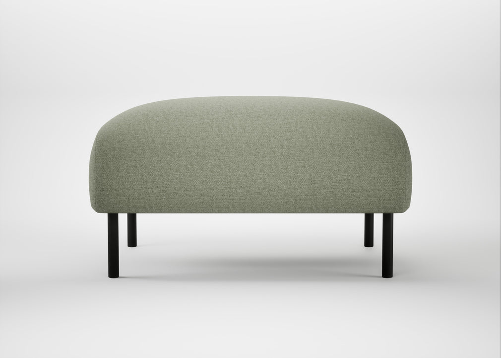 Alto Ottoman Capelo Linen-Cotton Sage