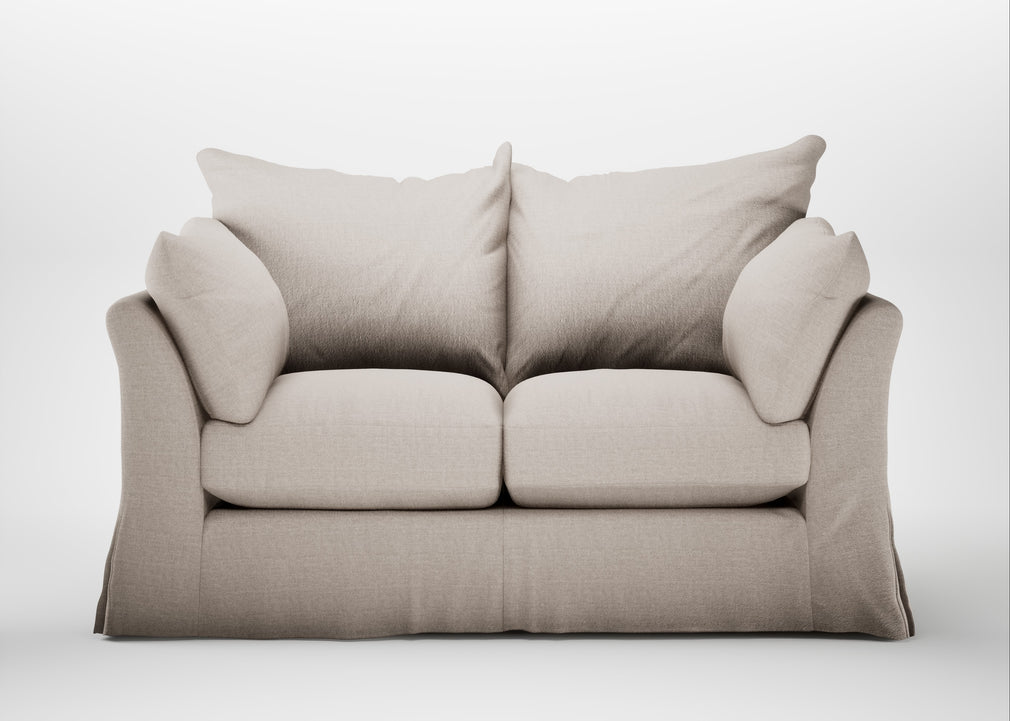 Tailor Loose Cover 2 Seater Sofa Capelo Linen-Cotton Sesame