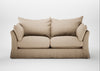 Tailor Loose Cover 3 Seater Sofa Smart Cotton Linen Rice
