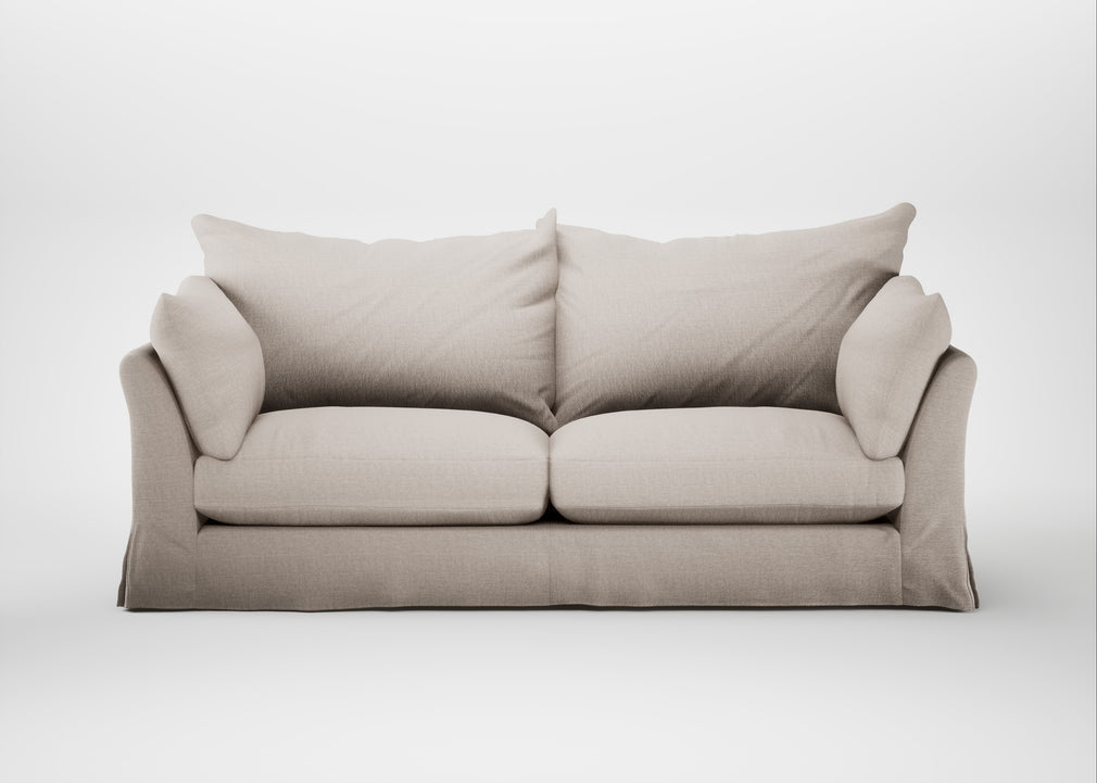 Tailor Loose Cover 4 Seater Sofa Capelo Linen-Cotton Sesame