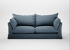Tailor Loose Cover 4 Seater Sofa Smart Cotton Linen Celestial