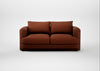 Rafi 2 Seater Sofa Smart Cotton Linen Rust