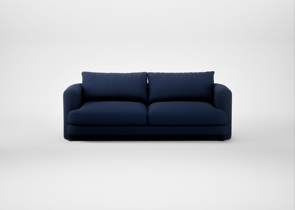 Rafi 3 Seater Sofa Smart Cotton Linen Indigo