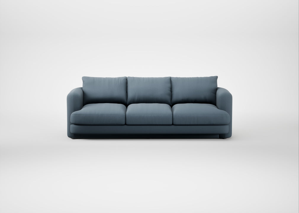 Rafi 4 Seater Sofa Smart Cotton Linen Celestial