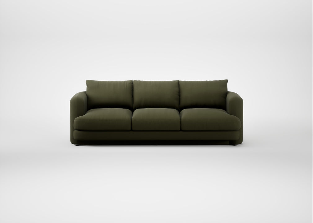 Rafi 4 Seater Sofa Smart Cotton Linen Myrtle
