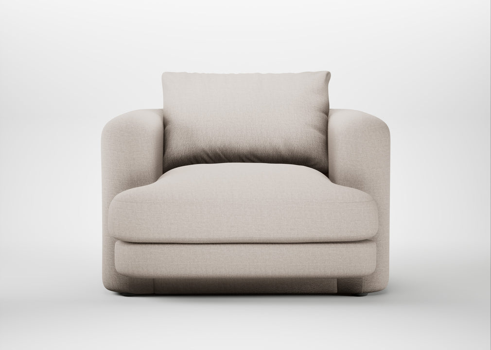Rafi Armchair Capelo Linen-Cotton Sesame / Swivel