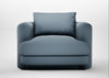 Rafi Armchair Smart Cotton Linen Celestial / Non-Swivel