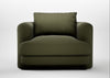Rafi Armchair Smart Cotton Linen Myrtle / Non-Swivel
