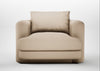 Rafi Armchair Smart Cotton Linen Rice / Non-Swivel