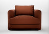 Rafi Armchair Smart Cotton Linen Rust / Swivel