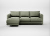 Rafi Left Hand Facing Chaise Sofa Capelo Linen-Cotton Sage