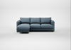 Rafi Left Hand Facing Chaise Sofa Smart Cotton Linen Celestial