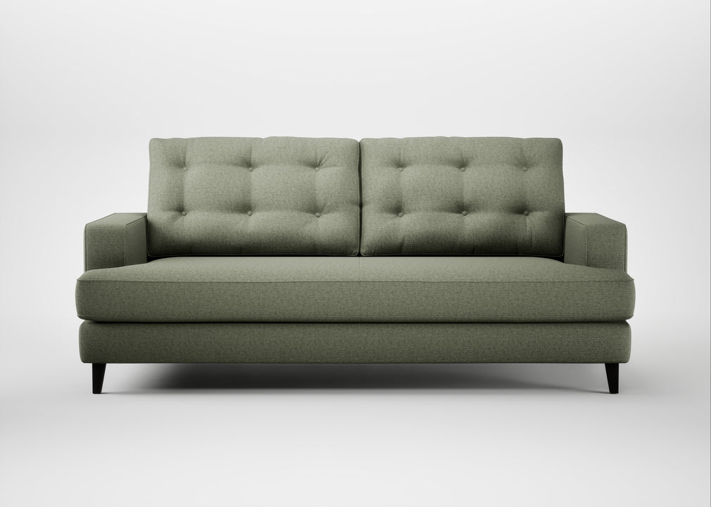 Mistral 3 Seater Sofa Capelo Linen-Cotton Sage / Black
