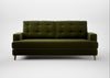 Mistral 3 Seater Sofa Cotton Velvet Evergreen / Natural