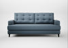 Mistral 3 Seater Sofa Smart Cotton Linen Celestial / Black