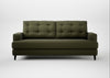 Mistral 3 Seater Sofa Smart Cotton Linen Myrtle / Black